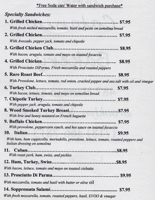 Catania Bakery Menu, Menu for Catania Bakery, Ridgewood, New York City ...