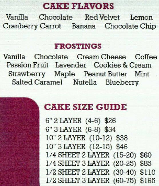 Buttermilk Menu, Menu for Buttermilk South Slope