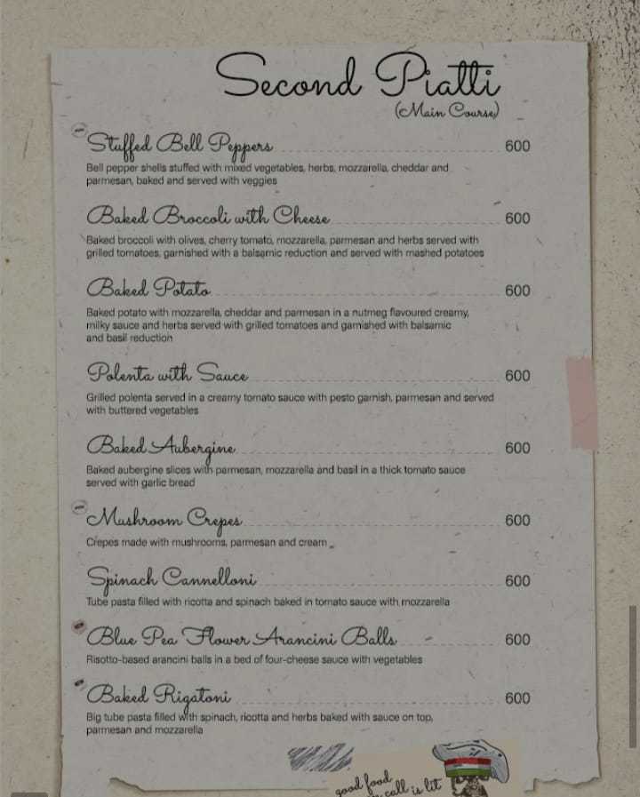 Menu of Tantissimo, Bopal, Ahmedabad