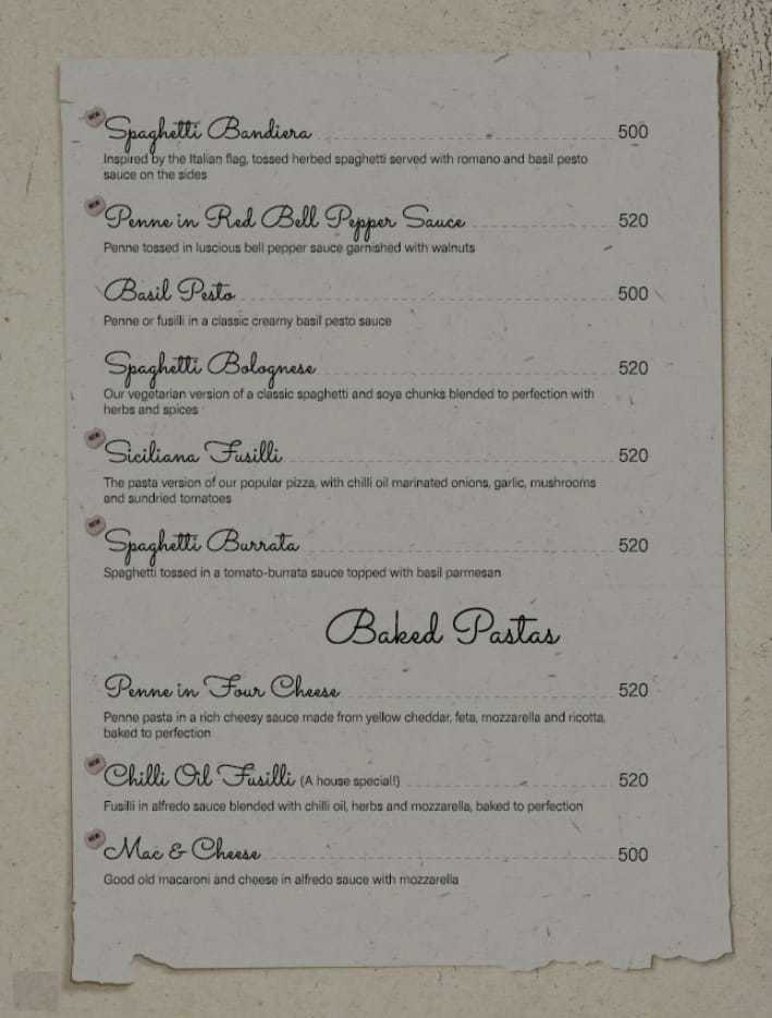 Menu of Tantissimo, Bopal, Ahmedabad