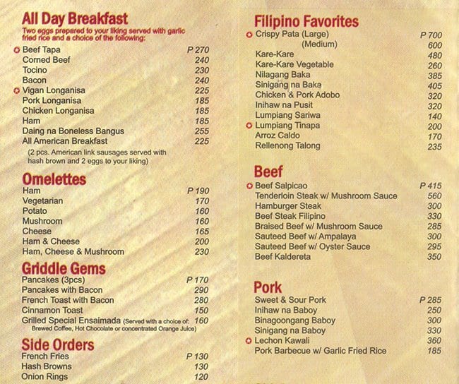 Floating Island Restaurant Menu - Zomato Philippines Floating Island Restaurant Menu - Zomato Philippines