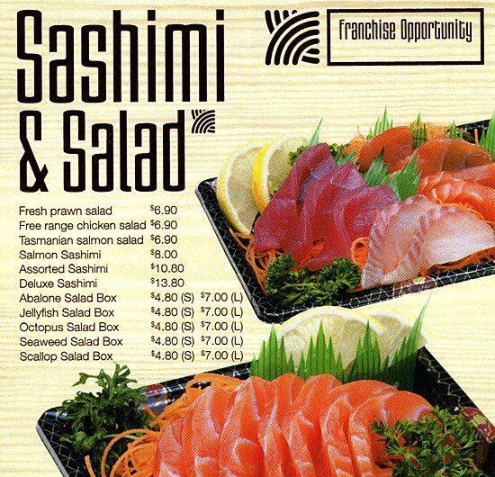 Sushi Hub a Sydney Foto del Menu con Prezzi Urbanspoon/Zomato