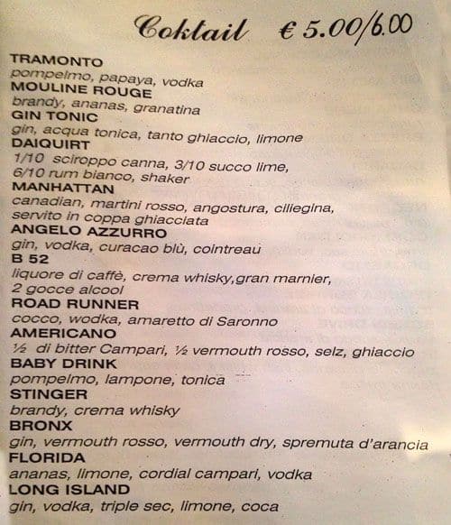 Menu di Pub Rebel 8 