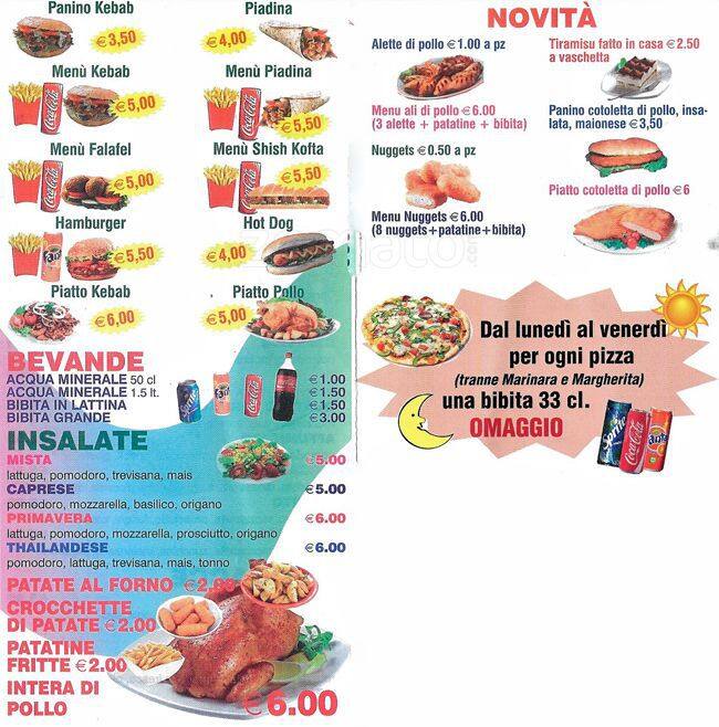 Menu di Pizzeria Expo 