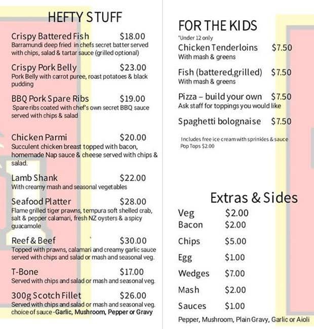 Menu at Rendezvous Bar & Grill, Langford