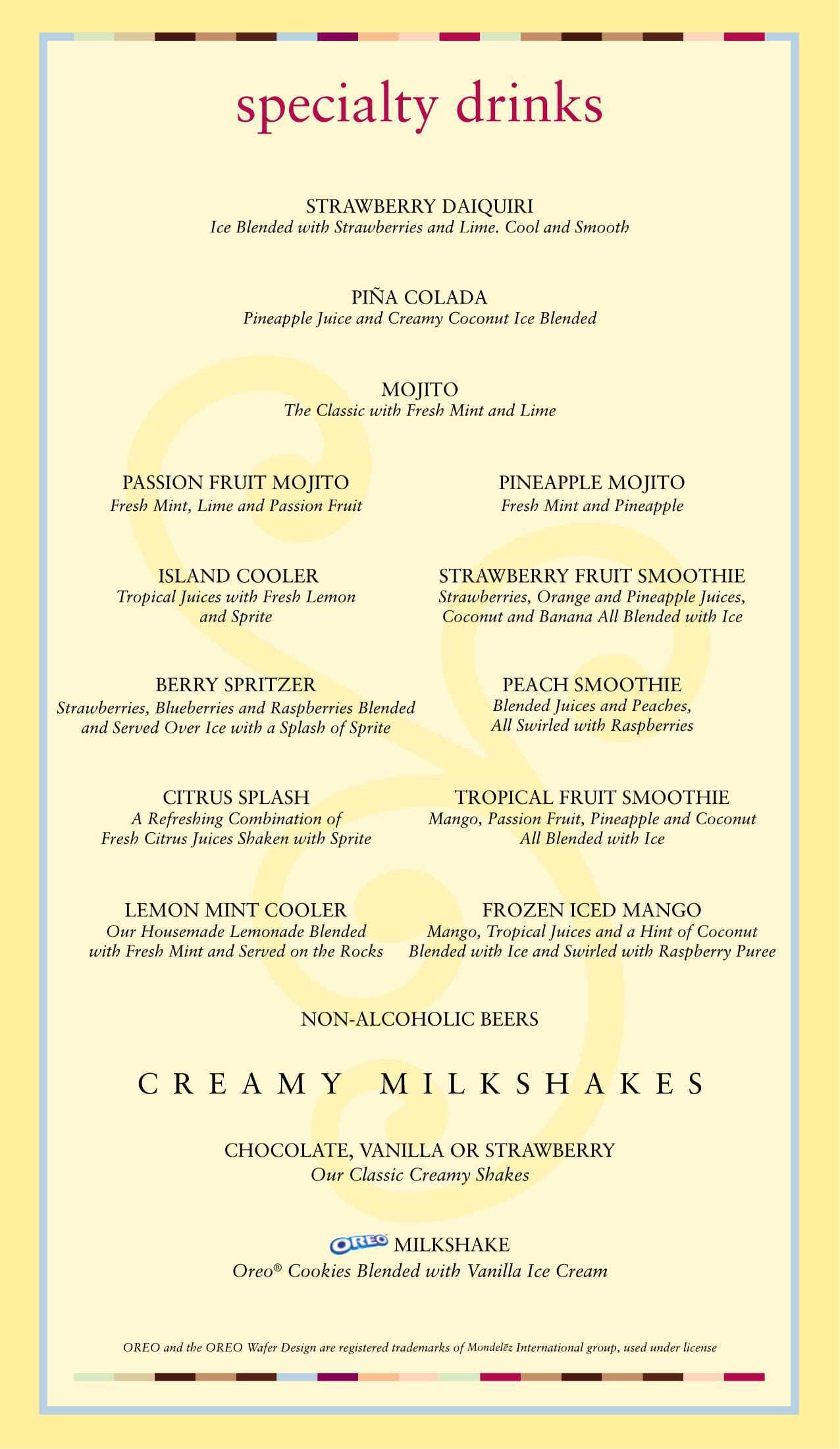 The Cheesecake Factory Menu Menu For The Cheesecake Factory Barsha 1 