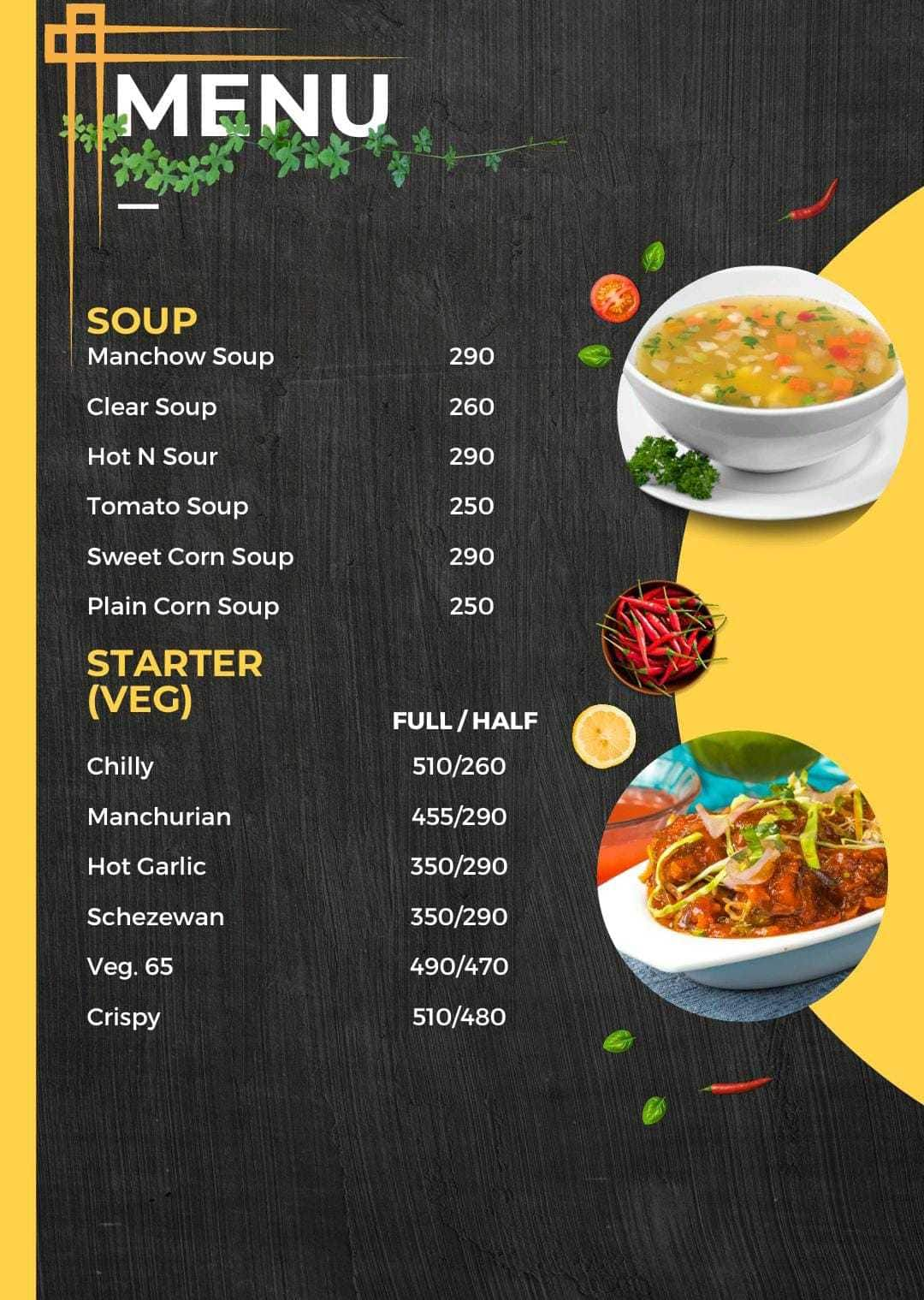 Menu of Chinese Hutt, Pimpri, Pune