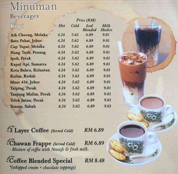 Chawan Menu, Menu for Chawan, Bangsar Baru, Kuala Lumpur Zomato Malaysia