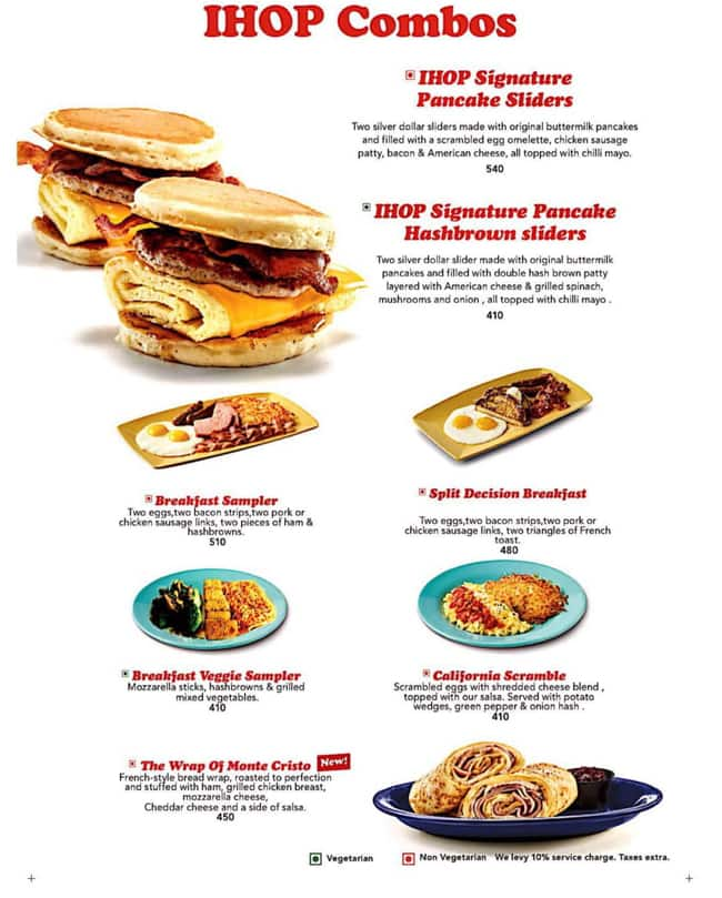 IHOP Menu, Menu for IHOP, Select Citywalk Mall, Saket, Delhi NCR