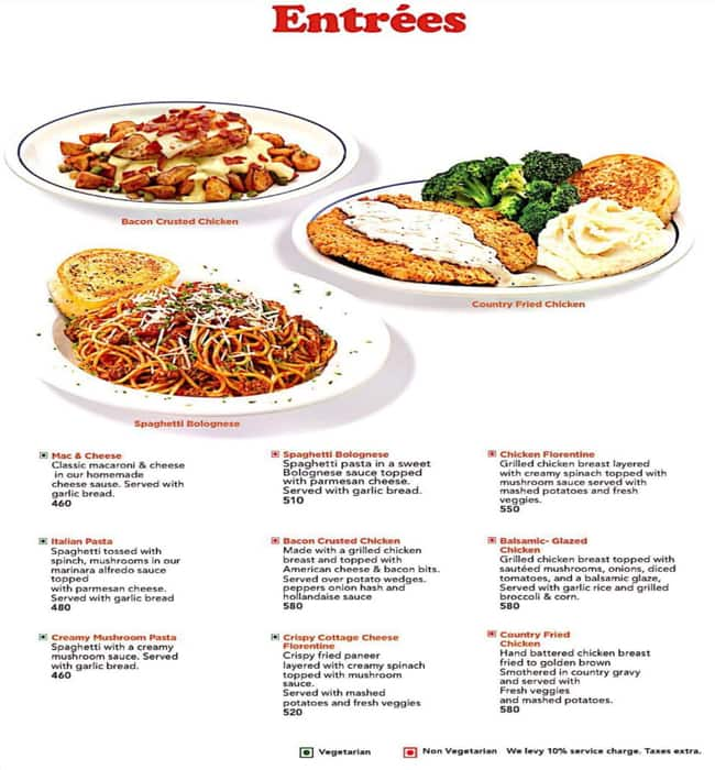 IHOP Menu, Menu for IHOP, Cyber Hub, Gurgaon, Delhi NCR