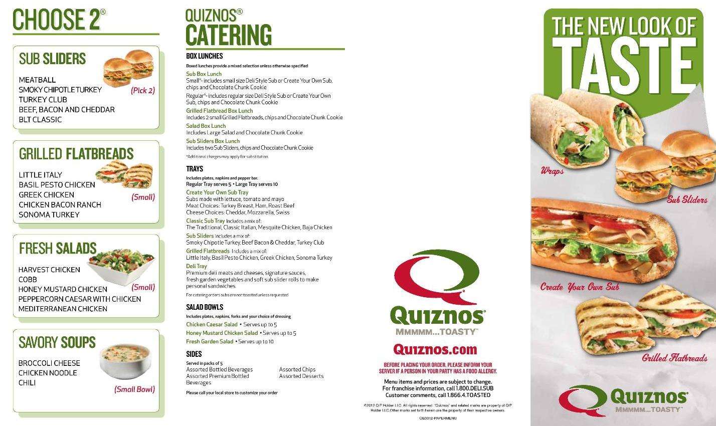 Quiznos Menu, Menu for Quiznos, Boca Raton, Miami Urbanspoon/Zomato