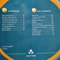 Daily Dose Cafe Menu Menu For Daily Dose Cafe Akota Vadodara