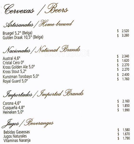 Eladio menu
