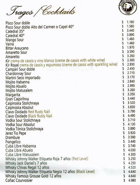 Eladio menu