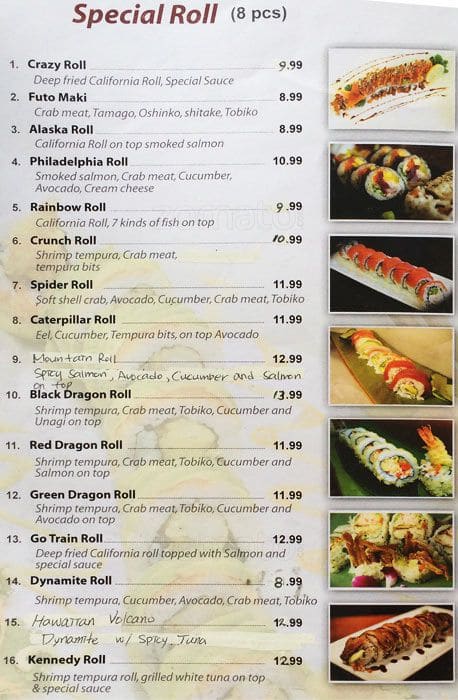 Menu at Nichiban Sushi 4 U restaurant, Toronto, Kennedy Rd #3