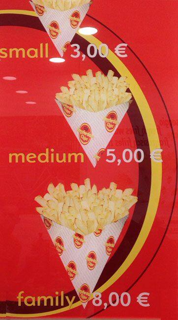 Menu di Amsterdam Chips 