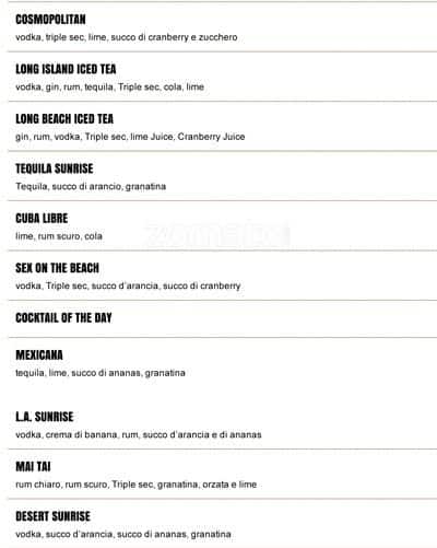 Menu di Cactus Juice 