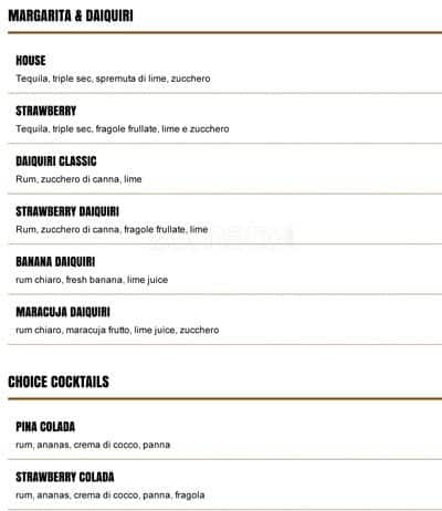 Menu di Cactus Juice 