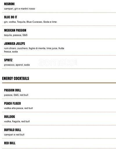 Menu di Cactus Juice 