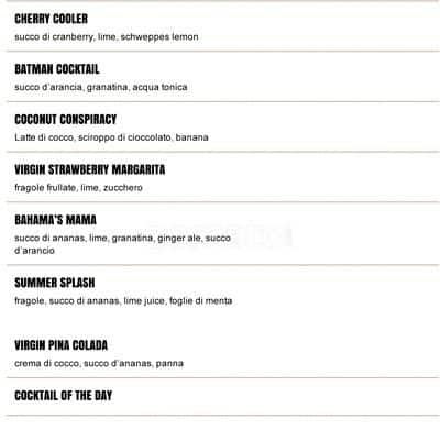 Menu di Cactus Juice 