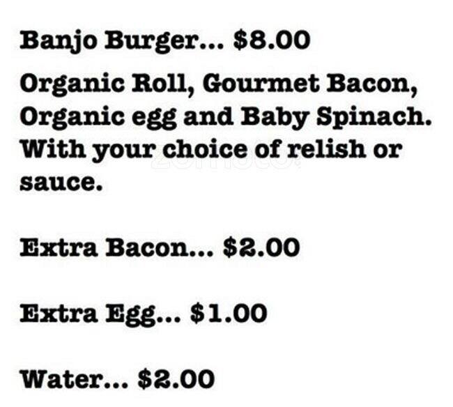 Banjo Burgers Menu, Menu for Banjo Burgers, Palmyra, Perth Urbanspoon