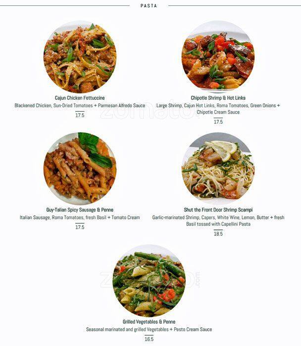 Carta de Johnny Garlic's