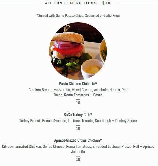 Carta de Johnny Garlic's