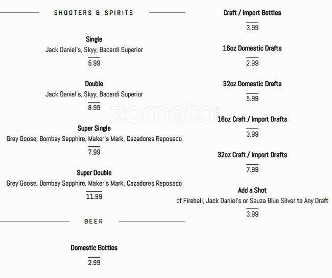 Carta de Johnny Garlic's