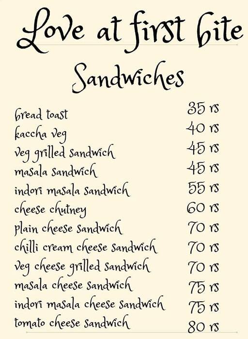 KAFFE-INN BY DELICIOUS NIGHT RASOI menu