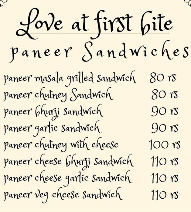 KAFFE-INN BY DELICIOUS NIGHT RASOI menu