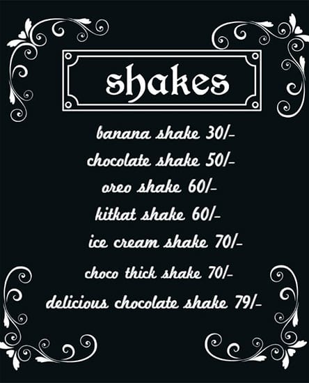 KAFFE-INN BY DELICIOUS NIGHT RASOI menu