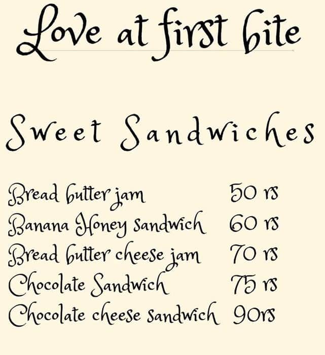 KAFFE-INN BY DELICIOUS NIGHT RASOI menu