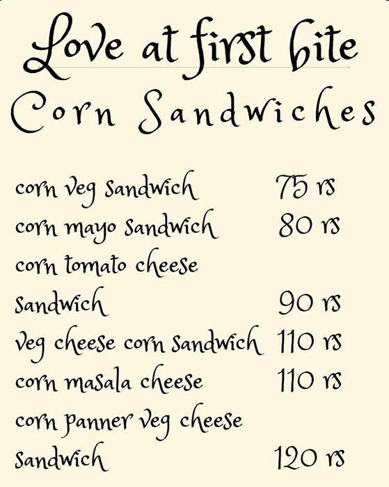 KAFFE-INN BY DELICIOUS NIGHT RASOI menu