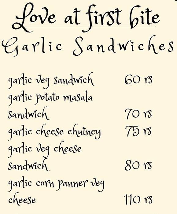 KAFFE-INN BY DELICIOUS NIGHT RASOI menu