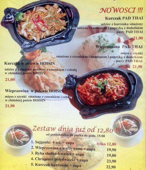 Hanoi menu, Menu restauracji Hanoi, Czyżyny, Kraków Gastronauci/Zomato