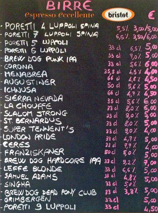 Menu di BAR BAMM 