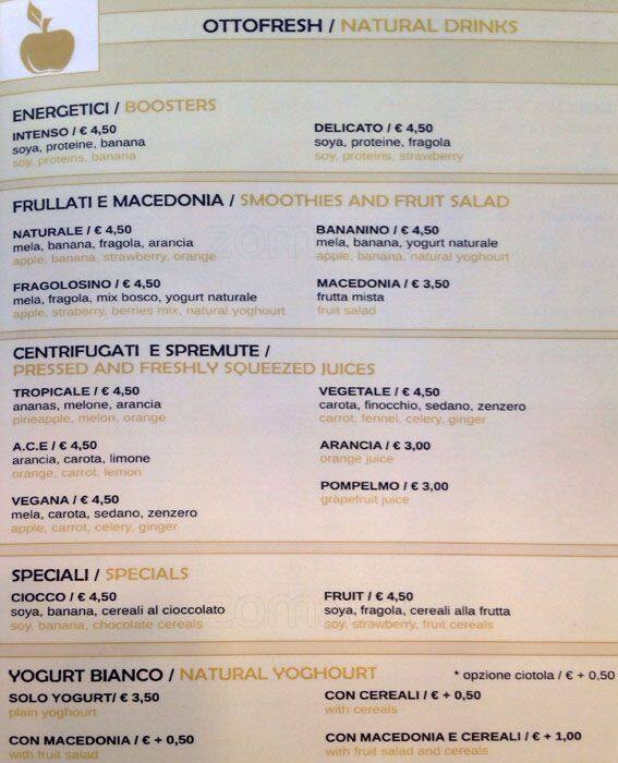 Menu di Ottolina Café 