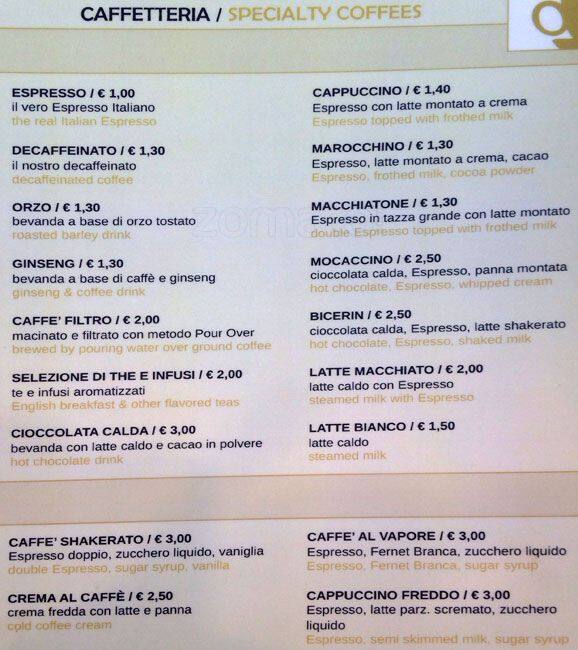 Menu di Ottolina Café 