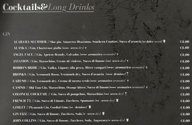 Menu di Straripa Bar Art & Friends Ristorante 