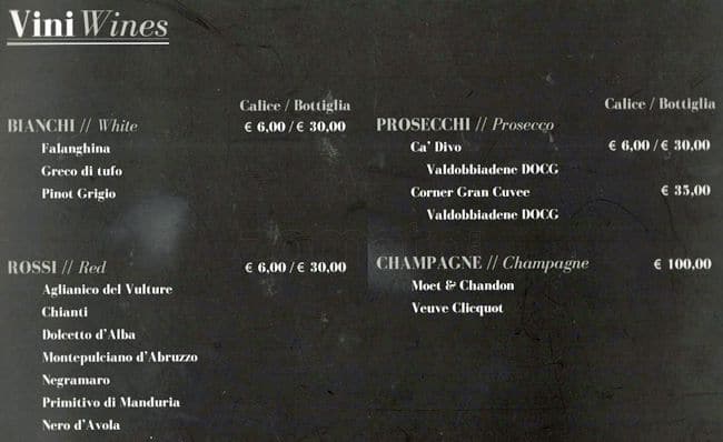 Menu di Straripa Bar Art & Friends Ristorante 