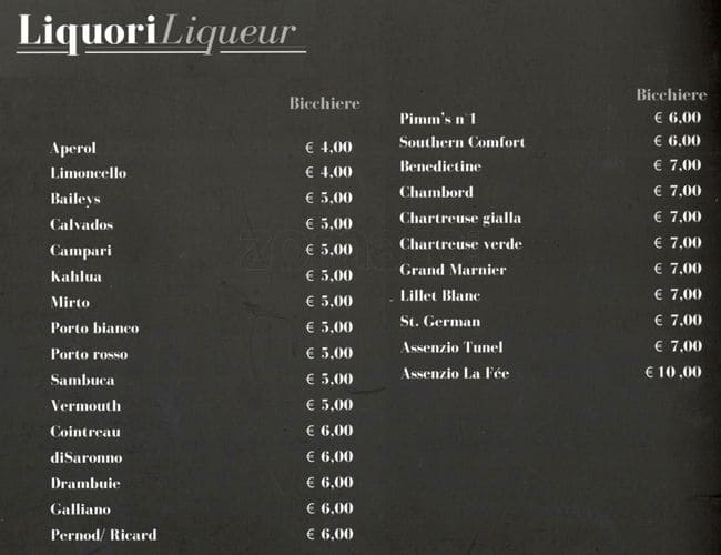 Menu di Straripa Bar Art & Friends Ristorante 