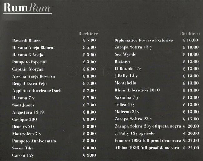 Menu di Straripa Bar Art & Friends Ristorante 