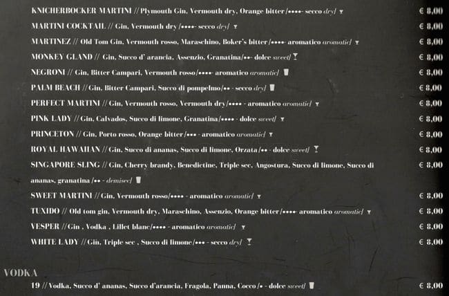 Menu di Straripa Bar Art & Friends Ristorante 