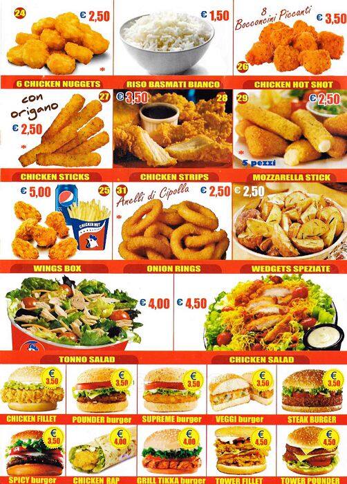 Menu di Chicken Hut 