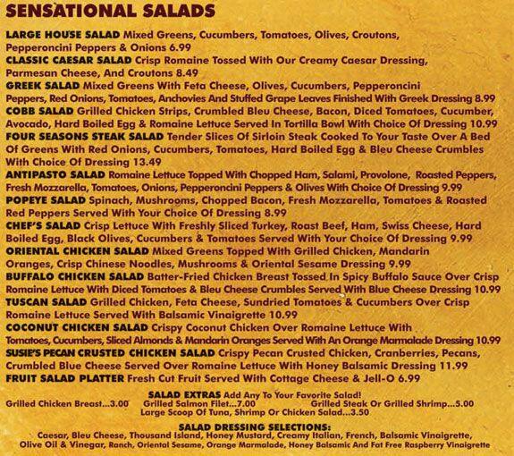 Menu At Four Seasons Diner Restaurant Philadelphia Cottman Ave menu-at-four-seasons-diner-restaurant-philadelphia-cottman-ave