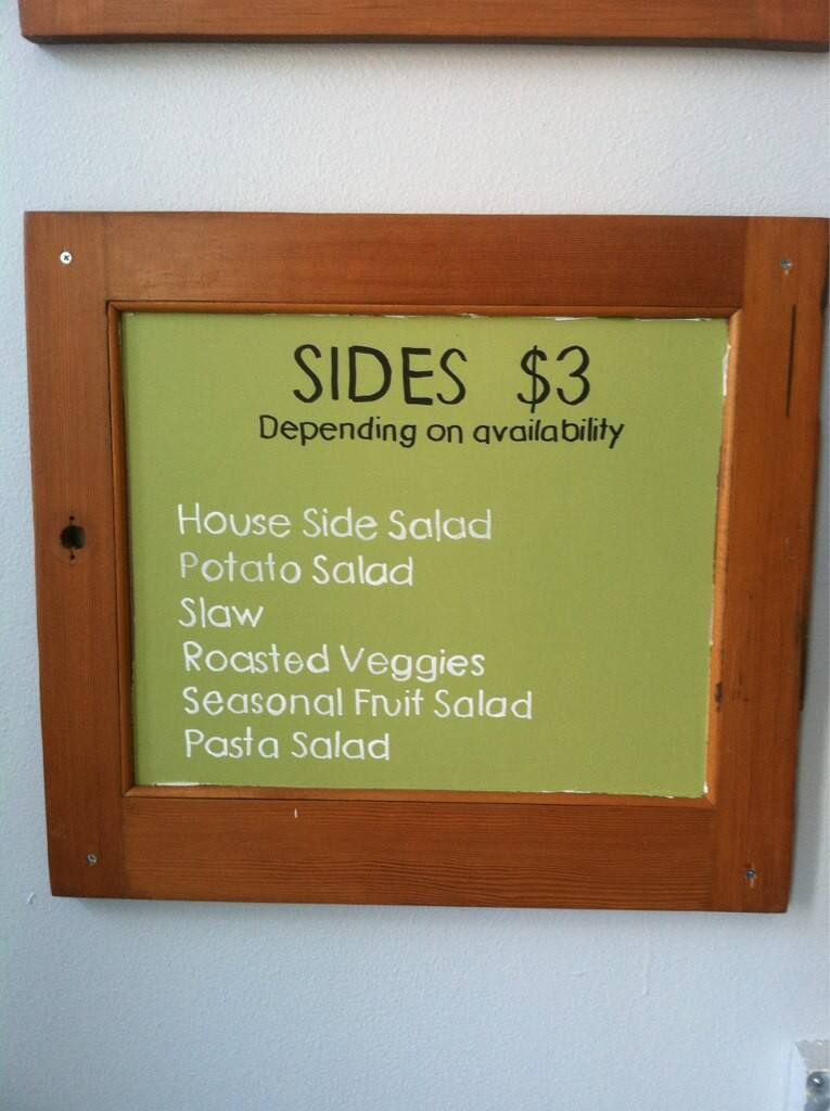 Menu at Leaf & Ladle cafe, Bellingham