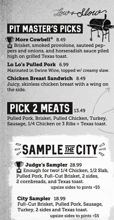 City Barbeque Menu, Menu for City Barbeque, Beavercreek, Dayton ...