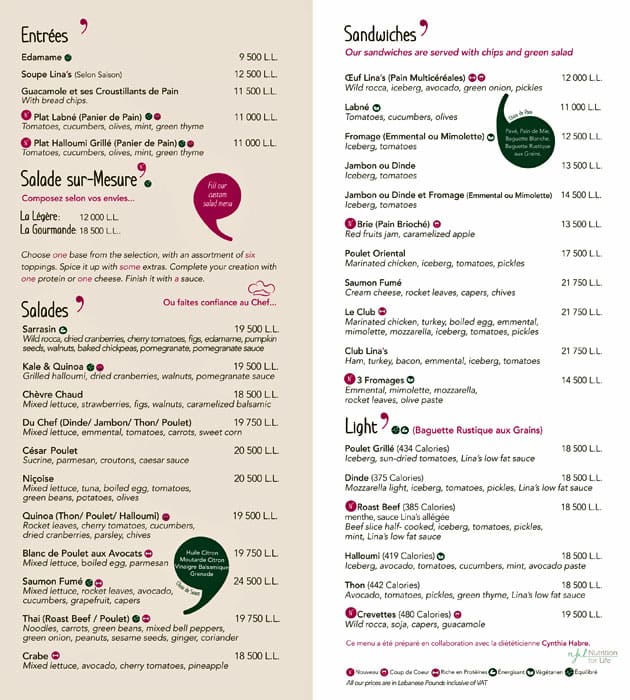 Carta de Lina's