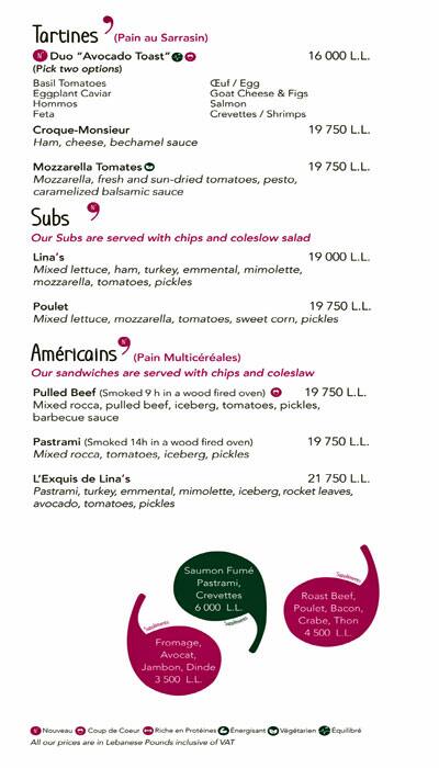 Carta de Lina's