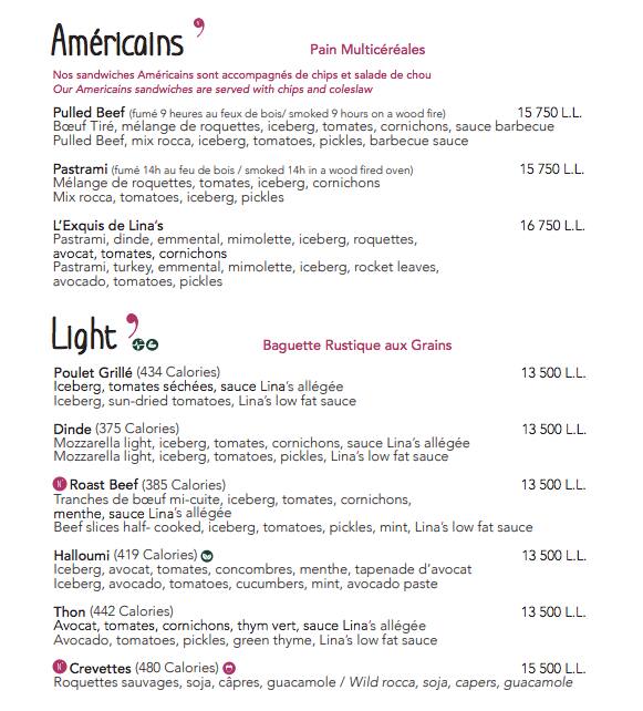 Carta de Lina's
